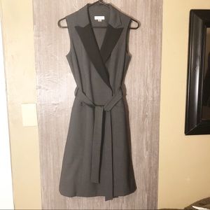 Calvin Klein sleeveless wrap dress